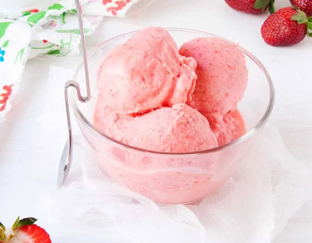 helado fresa
