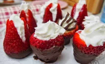 fresones rellenos thermomix