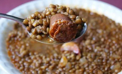 lentejas chorizo recetasthermomix.net