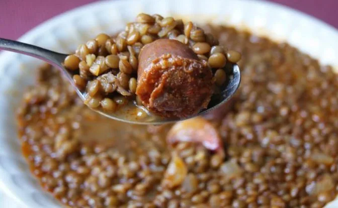 lentejas chorizo recetasthermomix.net