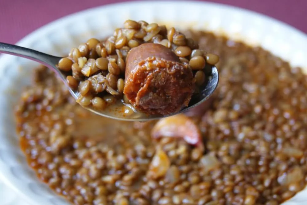 lentejas chorizo recetasthermomix.net