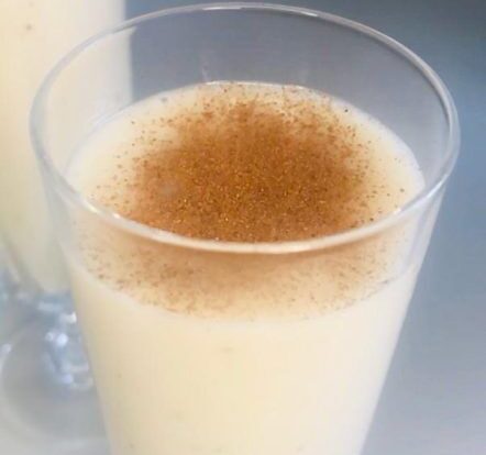 batido de helado de limon y platano