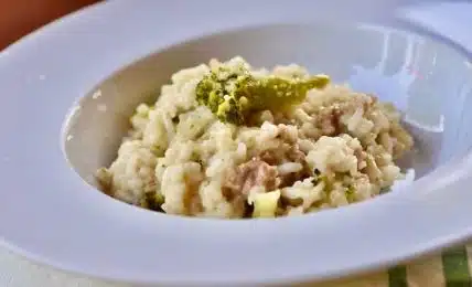 RISOTTO con SALCHICHA y BROCOLI RECETA THERMOMIX