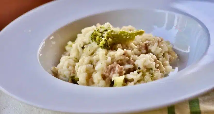 RISOTTO con SALCHICHA y BROCOLI RECETA THERMOMIX