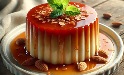 flan de turrón de Jijona,