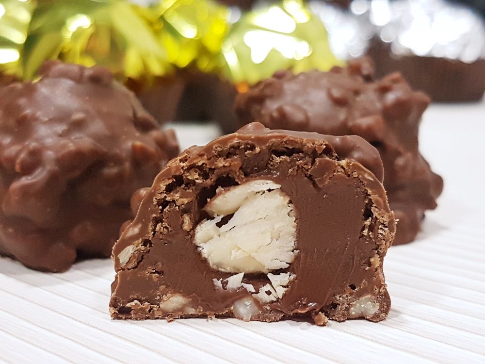ferrero rocher sin azucar abierto