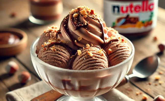 HELADO CASERO DE NUTELLA