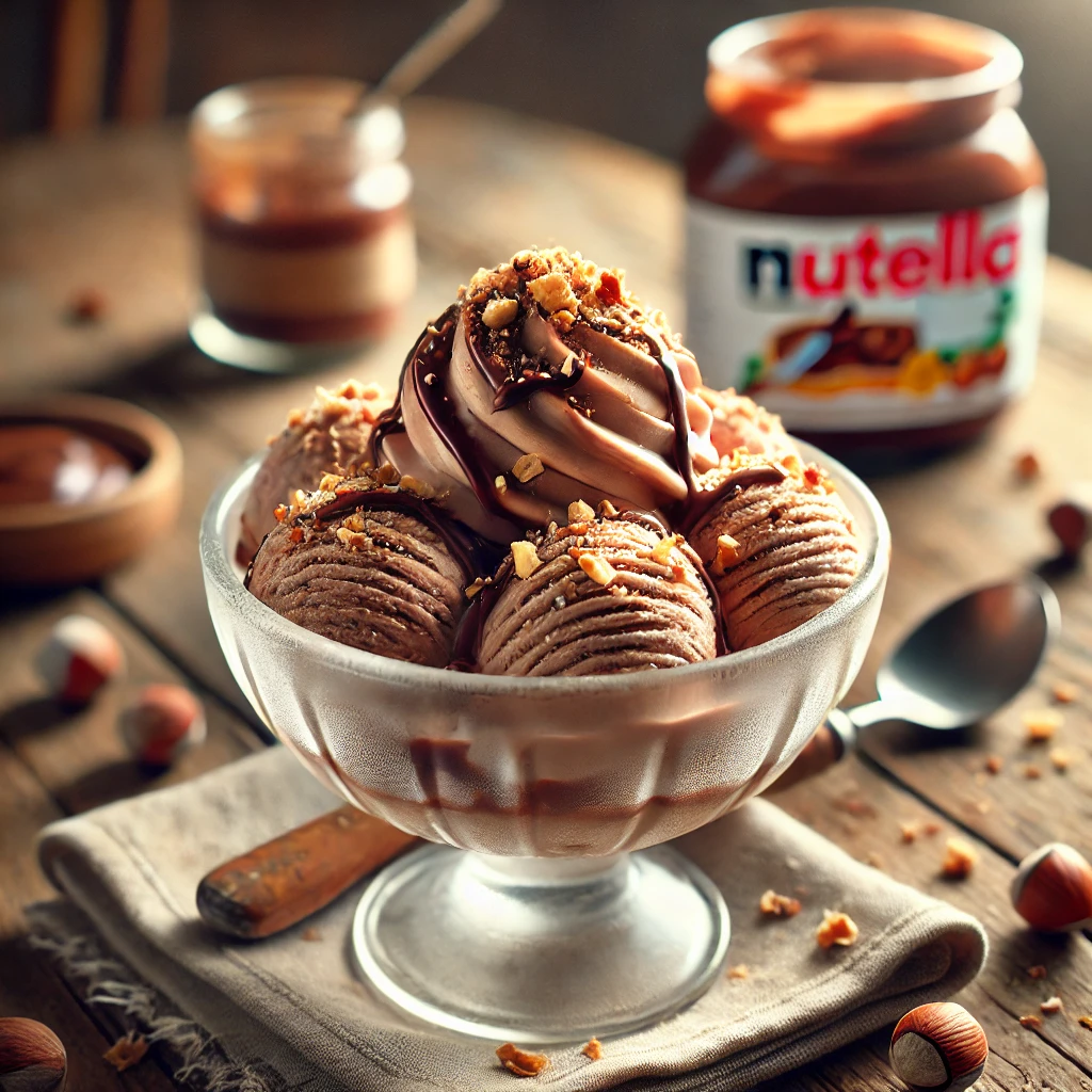 HELADO CASERO DE NUTELLA