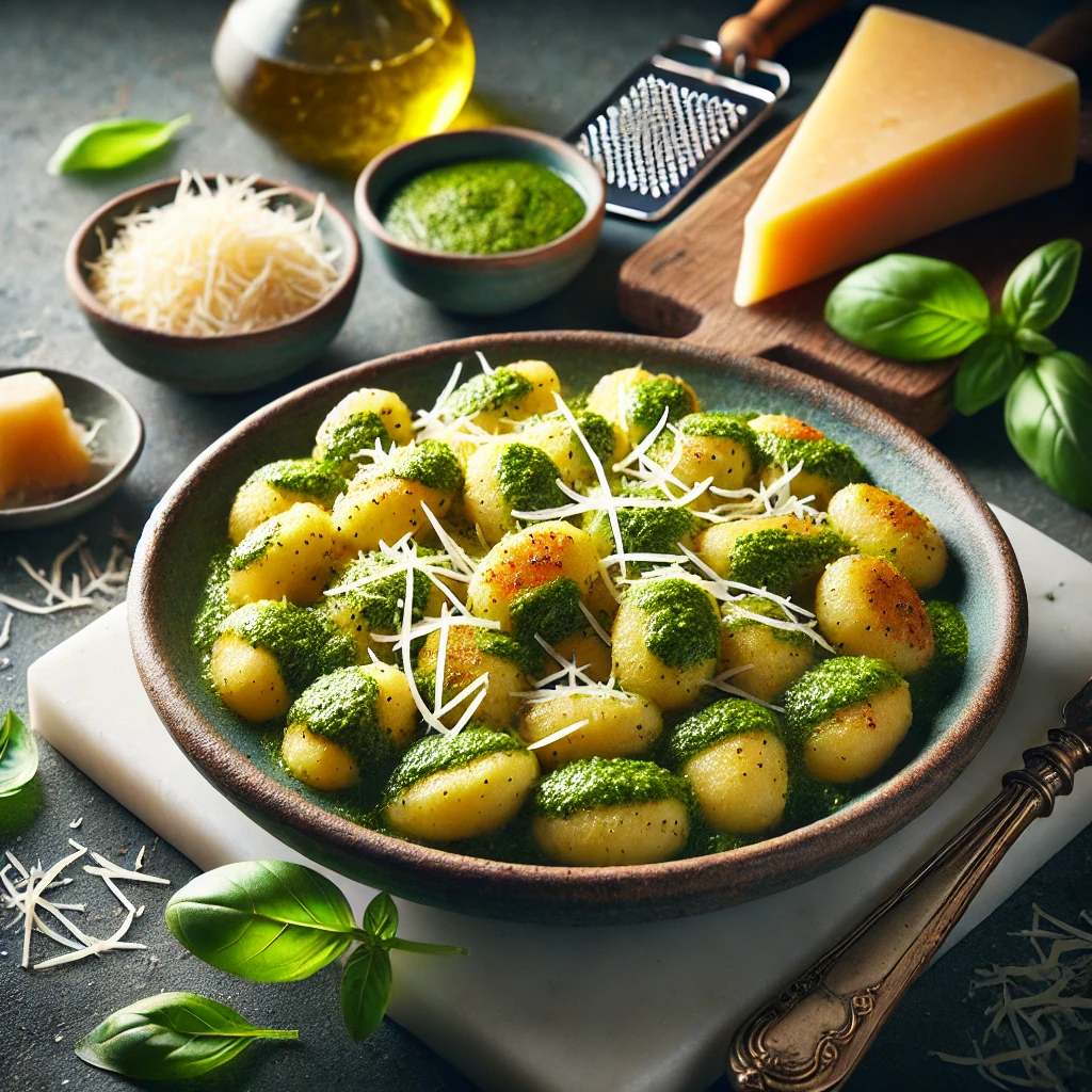 Ñoquis Caseros con Pesto