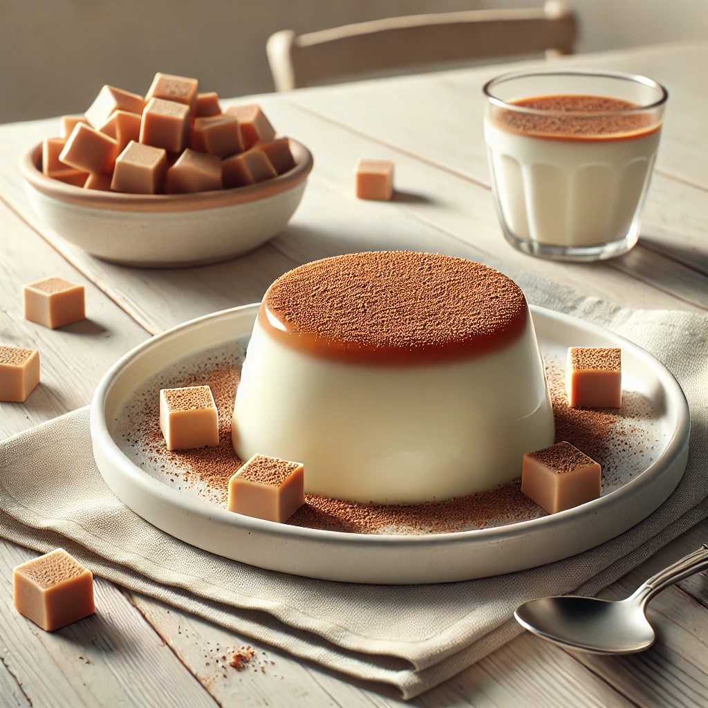 Panna Cotta Navideña con Turrón de Jijona