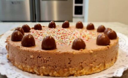 tarta de petit suisse de chocolate foto principal