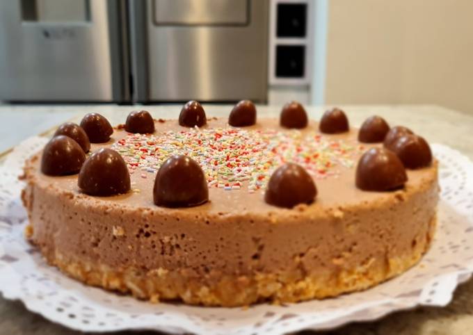 tarta de petit suisse de chocolate foto principal