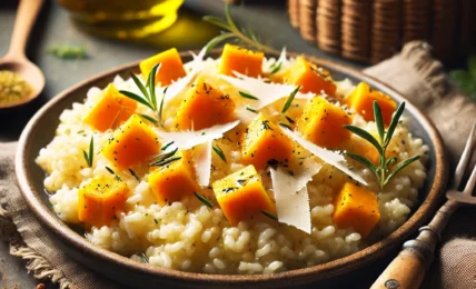 Risotto de Calabaza con Parmesano y Vinagre Balsámic