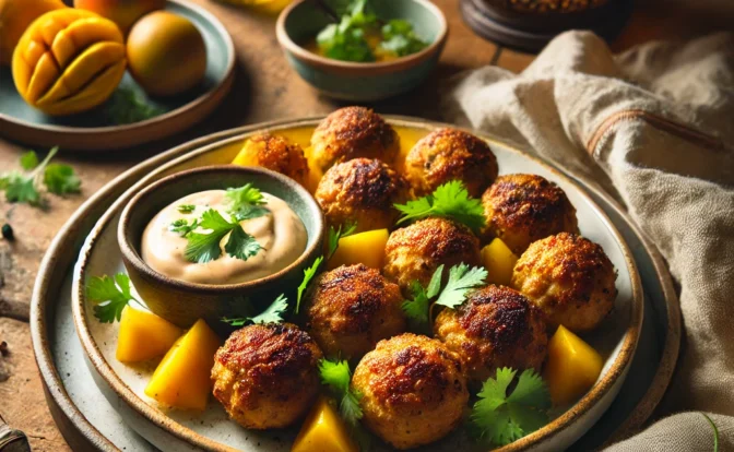 ALBONDIGAS de POLLO y MANGO