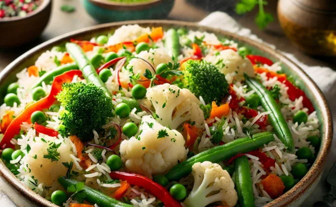 ARROZ BASMATI CON VERDURAS