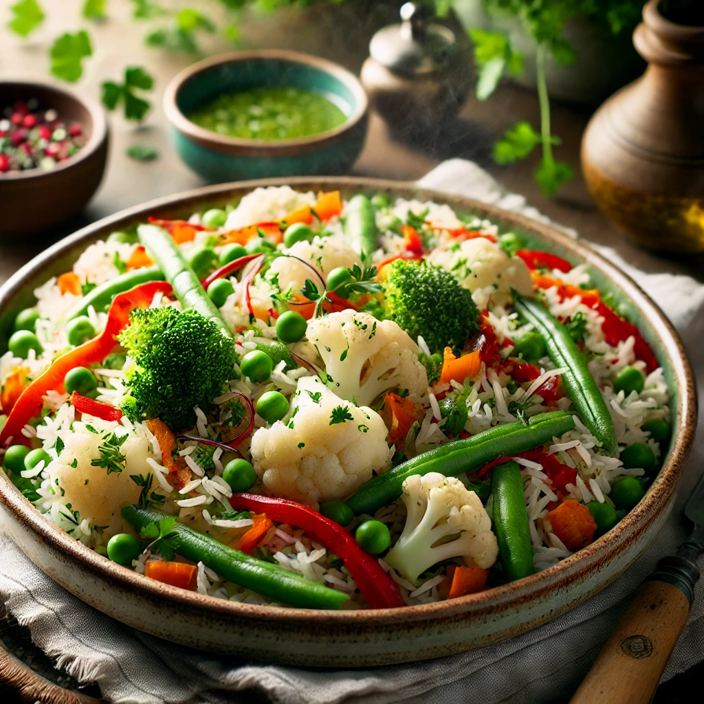 ARROZ BASMATI CON VERDURAS