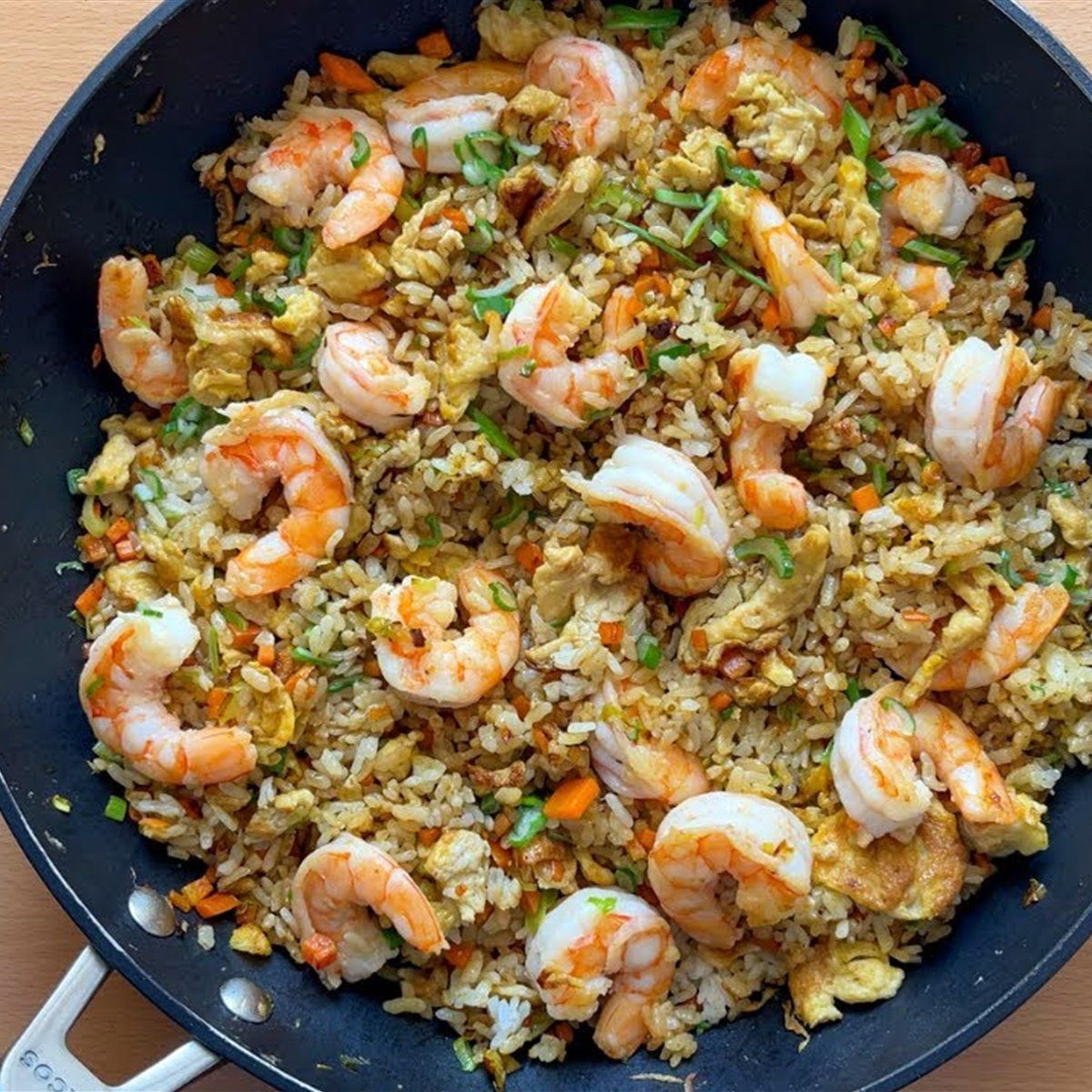 ARROZ asiatico con LANGOSTINOS