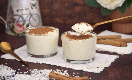 ARROZ con LECHE y CHOCOLATE blanco