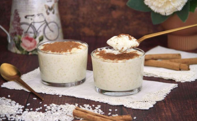 ARROZ con LECHE y CHOCOLATE blanco