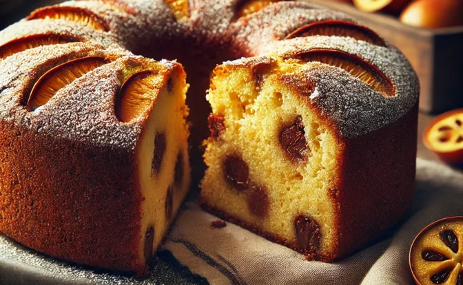 Bizcocho de Caqui y ChocolatE
