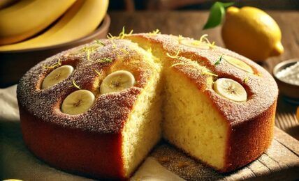 Bizcocho de Platano y Limon