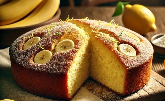 Bizcocho de Platano y Limon