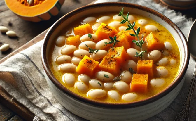 Potaje de Alubias con Calabaza