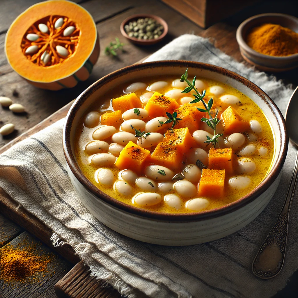 Potaje de Alubias con Calabaza