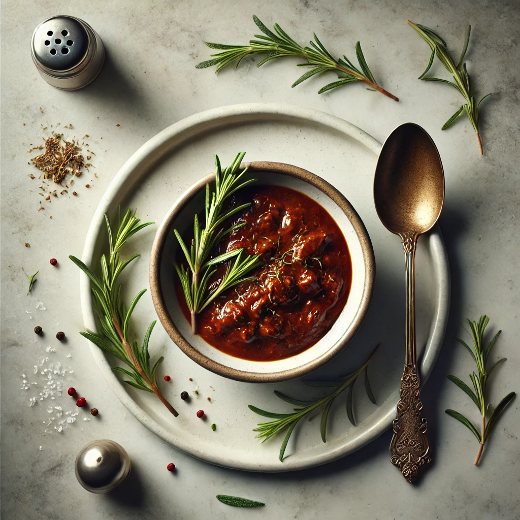 SALSA DE CARNE AROMATIZADA AL ROMERO