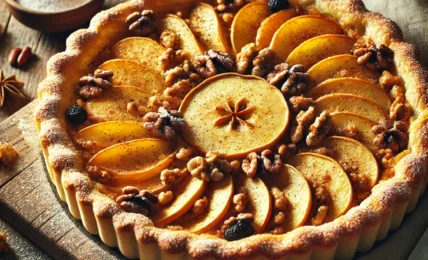TARTA de MANZANA y HOJALDRE