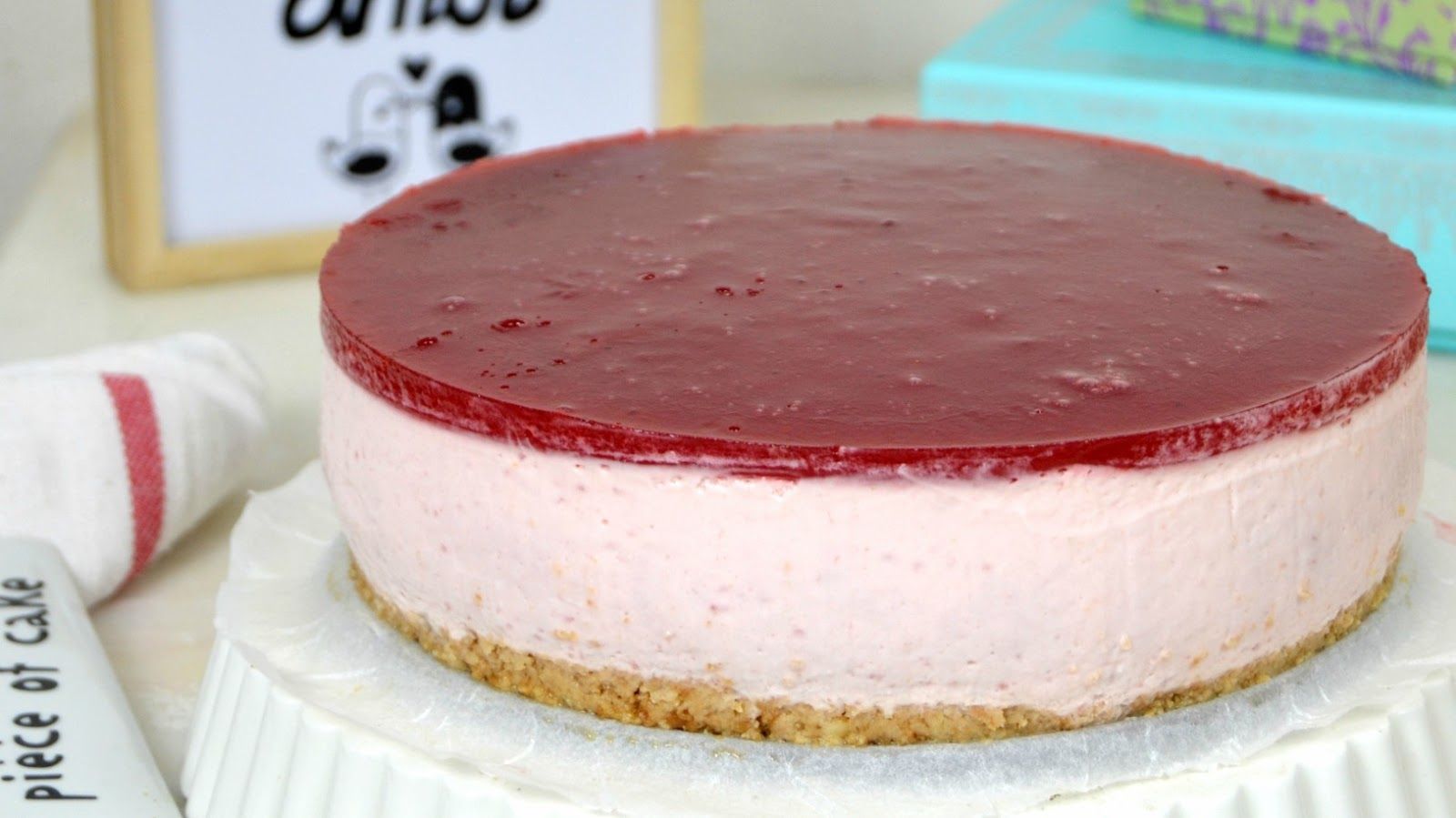 TARTA de YOGUR y FRESAS
