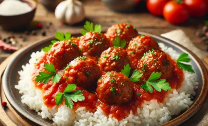 albondigas al Varoma con salsa casera