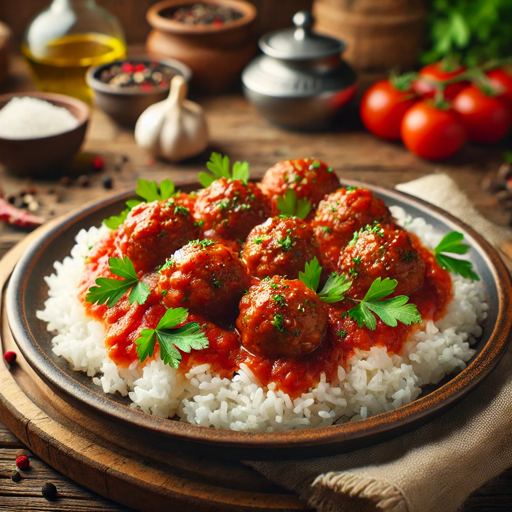 albondigas al Varoma con salsa casera