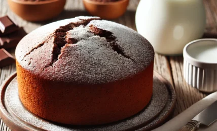 bizcocho de chocolate con leche