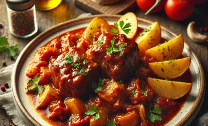 carrilleras con salsa de tomate