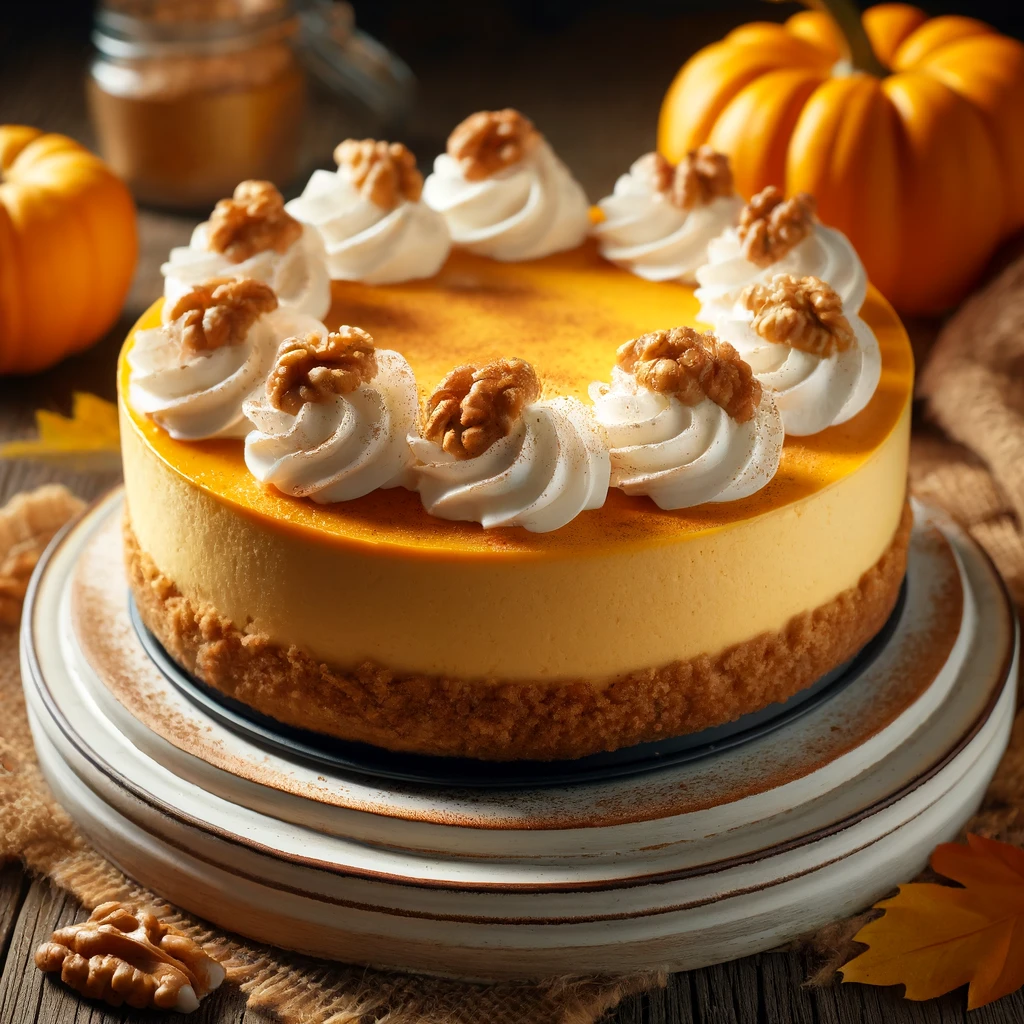 tarta de queso con calabaza