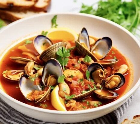 foto almejas a la marinera con tomate 375 24788