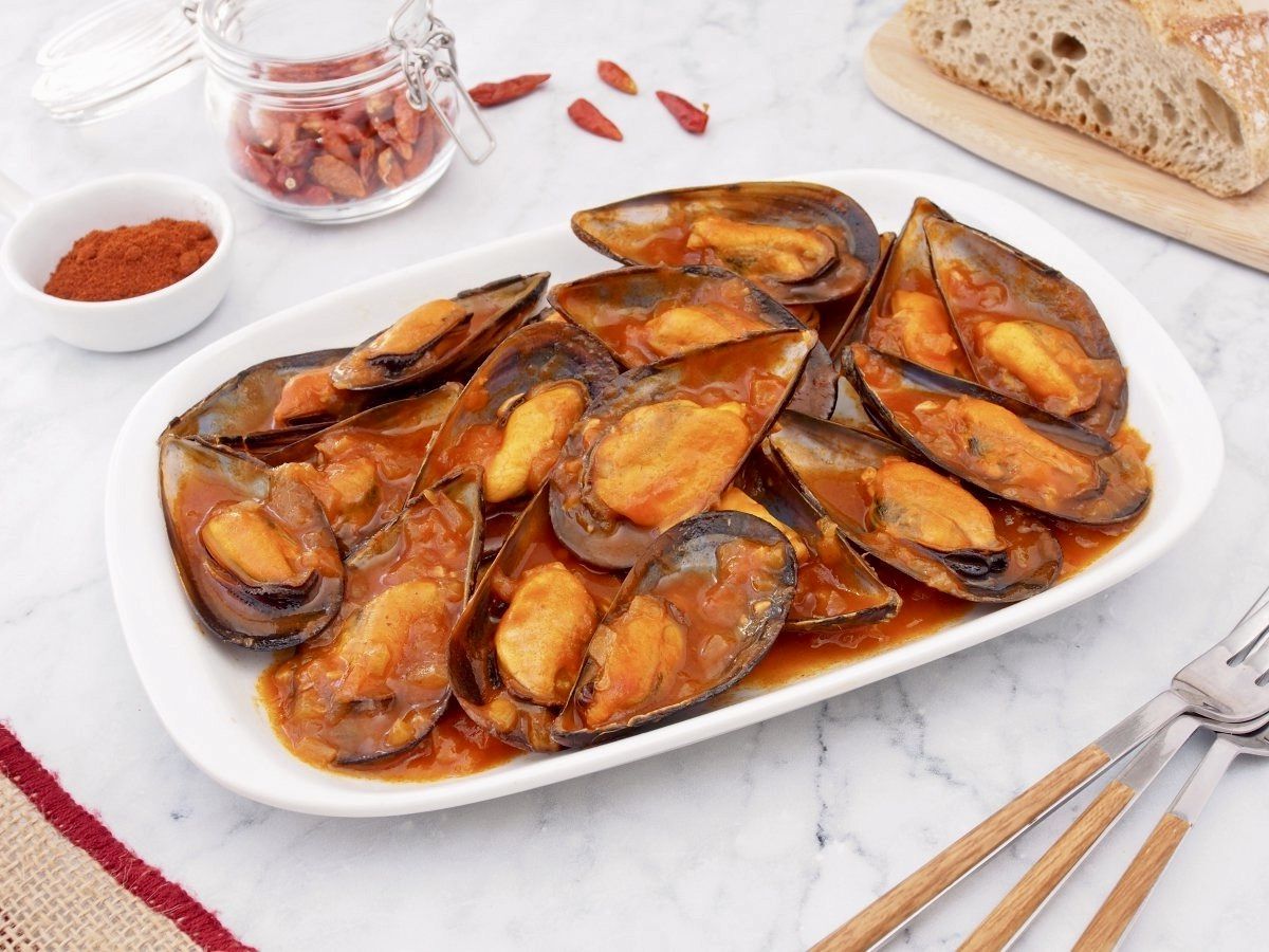 mejillones en salsa picante caseros