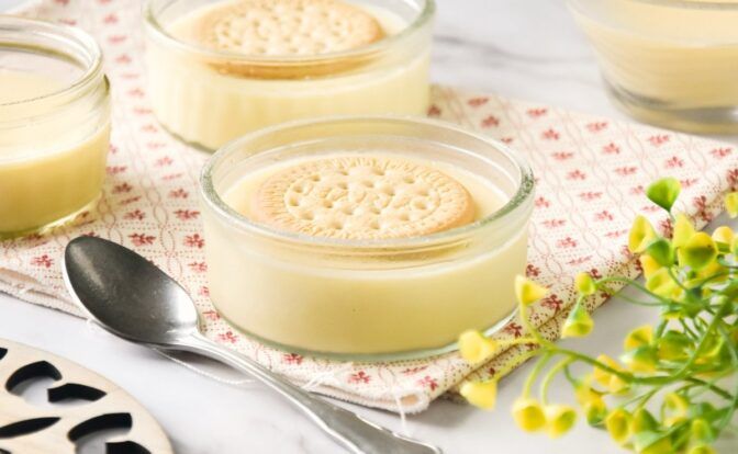 natillas de chocolate blanco