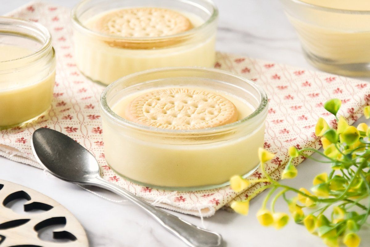 natillas de chocolate blanco