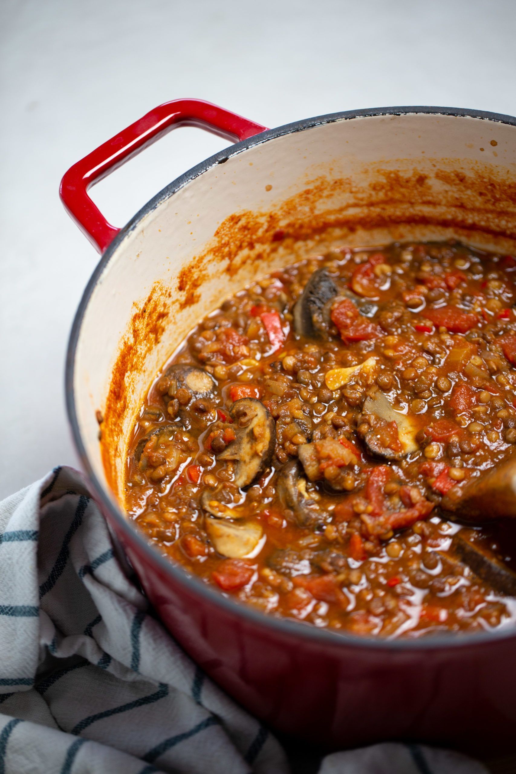 ragú de champiñones y nueces