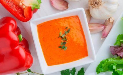 salsa de pimientos rojos