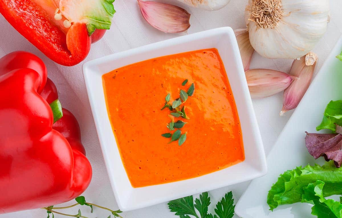 salsa de pimientos rojos