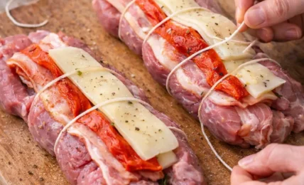 receta thermomix solomillo en salsa de pimientos