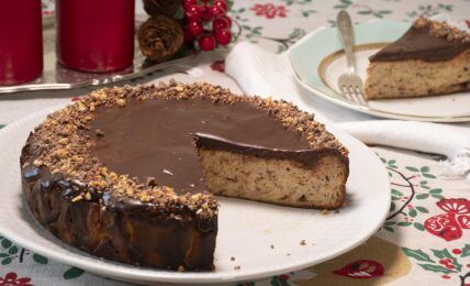 tarta de queso de turron