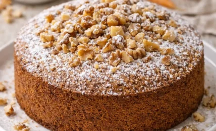 BIZCOCHO de MANTEQUILLA con ZANAHORIA y NUECes