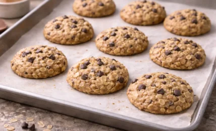 galletas avena platano y chips chocolate receta