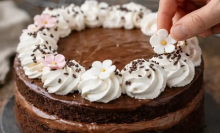 Tarta de Cumpleanos de Chocolate y Nata